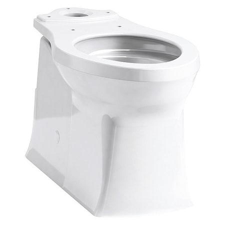 Toilet Bowl, 1.28 gpf, Gravity Fed, Floor Mount, Elongated, White