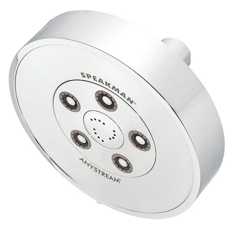Shower Head, Polished Chrome, Wall