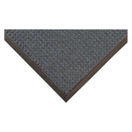 Entrance Mat, Polypropylene, 3/8 in Thick, Blue, 4 ft W x 8 ft L