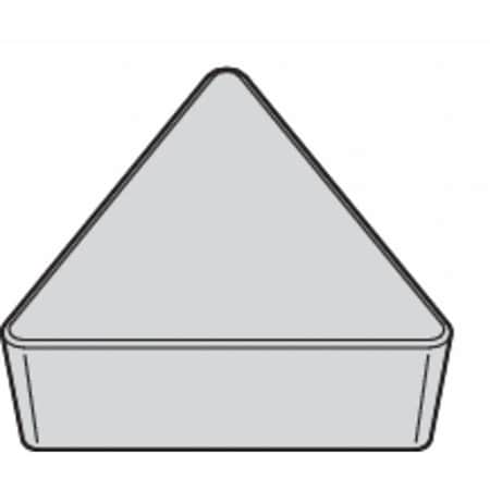 Triangle Turning Insert, Triangle, 3/8 in, TPU, 0.0312 in, Carbide