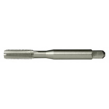 Straight Flute Hand Tap, 1/4"-28, Bottoming, 4 Flutes, UNF
