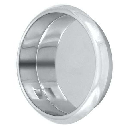 Flush Pull, Solid Brass, Silver