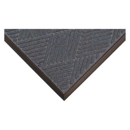Entrance Mat, Polypropylene, 3/8 in Thick, Blue, 2 ft W x 3 ft L