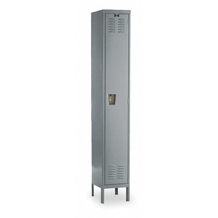Wardrobe Locker, 18 in W, 21 in D, 78 in H, (1) Tier, (1) Wide, Dark Gray
