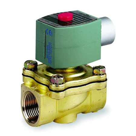 Solenoid Valve, 2-Way, 2-Position, Normally Closed, 3/4 in Pipe Size, 220V AC/240V AC, High Flow