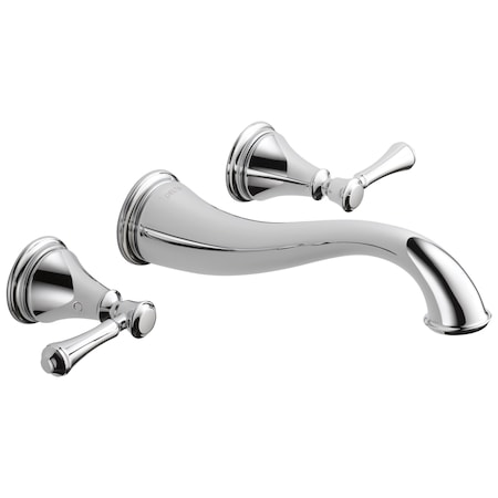 3-hole 8" wall installation Hole Wall-Mount Lavatory Faucet, Chrome