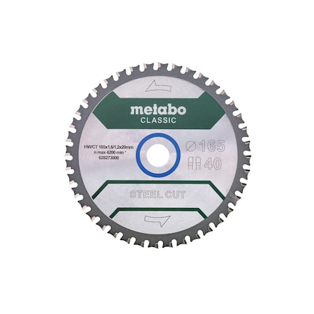 Circular Saw Blade, Carbide, Dia 6.5 in