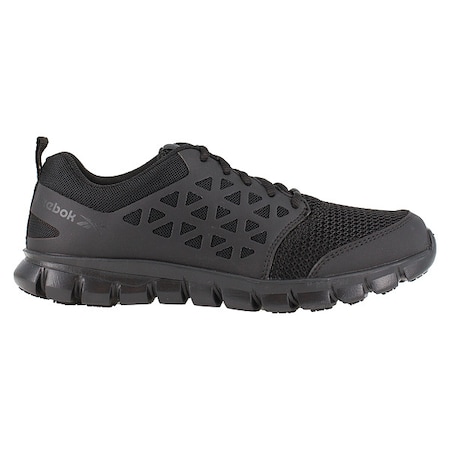 Sublite Cushion Work, Women's Athletic Shoe, 12 M, Mesh, Microfiber, Black