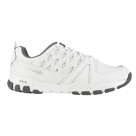 Sublite Work, Women's Athletic Shoe, 7 M, Leather, White