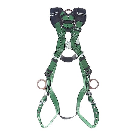 V-FORM(TM) Safety Harness Fall Protection Harness, Standard (M/L), 400 lb, Quick-Connect Chest/