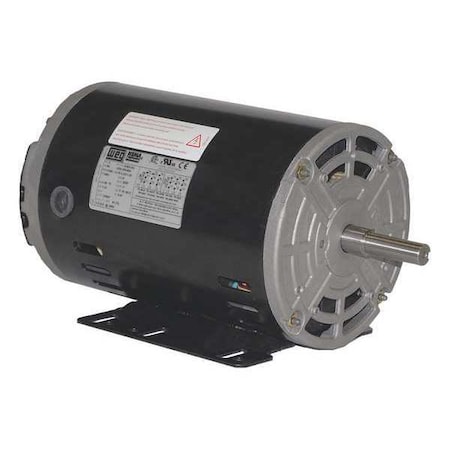 Three-Phase General Purpose Motor, 1/4 HP, 56 Frame, 208-230/460V AC Voltage, 1160 rpm Nameplate RPM
