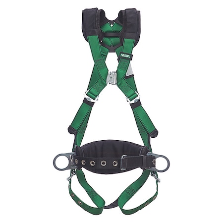 V-FORM(TM) Safety Harness Fall Protection Harness, XS, 400 lb, Quick-Connect Chest/