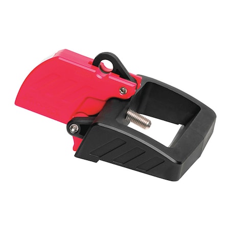 Circuit Breaker Lockout, Clamp-On w/Screw, Width: 4 3/64 in