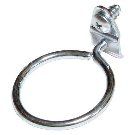 1-3/4 In. I.D. Steel Single Ring Tool Holder for 1/8 In. and 1/4 In. Pegboard, PK5