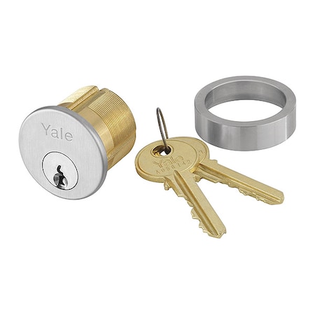 Mortise Cylinder,Satin Chrome Finish