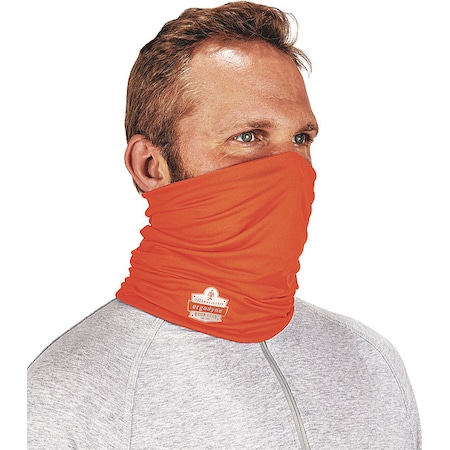Neck Wrap, Polyester/Spandex, Orange, Universal