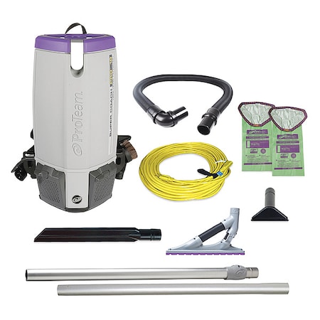 Super Coach Pro 10, 10 qt. Backpack Vacuum w/ ProBlade Carpet Tool Kit