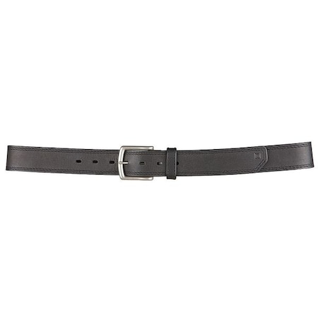 Duty Belt, Leather, Black, L, Buckle