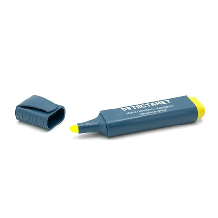 Detectable Highlighter,Yellow Ink,Chisel Tip,PK5