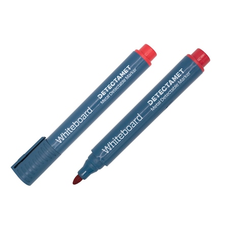 Detectable Dry Erase Marker Set,Round Barrel,PK10