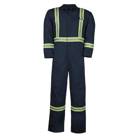 Coverall, 8.7 cal/sq cm ATPV, XL, 34 in Inseam, Ultrasoft(R), Adjustable Snap (Cuff), Zipper