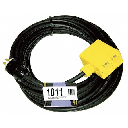 Extension Cord, 50ft, 12/4, 20A, SOW, Black