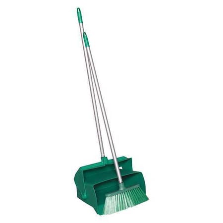 Lobby Dust Pan and Broom Set,Green