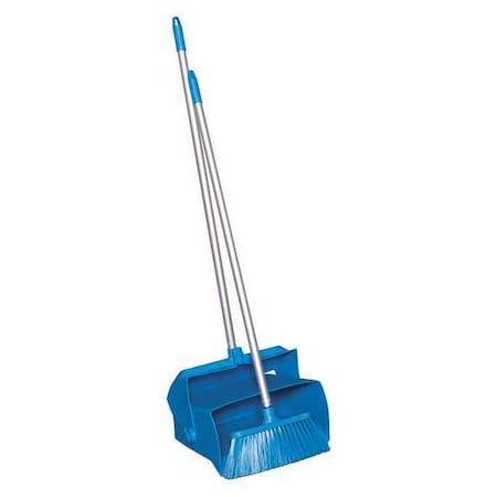 Lobby Dust Pan and Broom Set,Blue