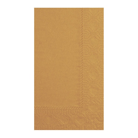 Gold Dinner Napkin,2 Ply,1/8 Fold,PK125