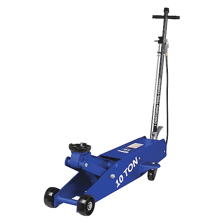 10 ton Trolley Floor Jacks 22 in Max. Lifting H., 6 3/8 in Min. Lifting H