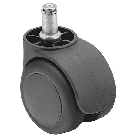 55mm Non-Marking Nylon Swivel Caster, No Brake, Loads Up To 75 lb