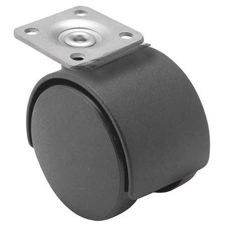 40mm Non-Marking Nylon Swivel Caster, No Brake, Loads Up To 40 lb