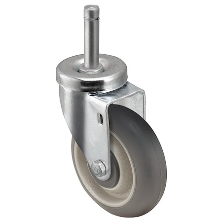 4" X 1-1/4" Non-Marking Monotech (Donut) Swivel Caster, Partial Thread Guard, Loads Up To 250 lb