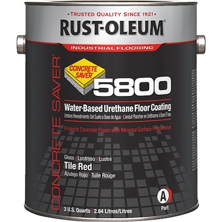 1 gal Floor Coating, Gloss Finish, Tile Red, Water Base