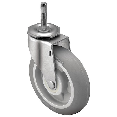 5" X 15/16" Non-Marking Monotech (Donut) Swivel Caster, No Brake, Loads Up To 160 lb