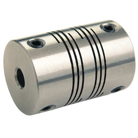 Coupling,6 Beam Set Screw,3/8in.x 3/8in.