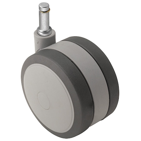 75mm Non-Marking Thermoplastic Elastomer Swivel Caster, No Brake, Loads Up To 165 lb