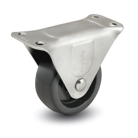 2-1/2" X 1-1/8" Non-Marking Polyolefin Rigid Caster, No Brake, Loads Up To 175 lb