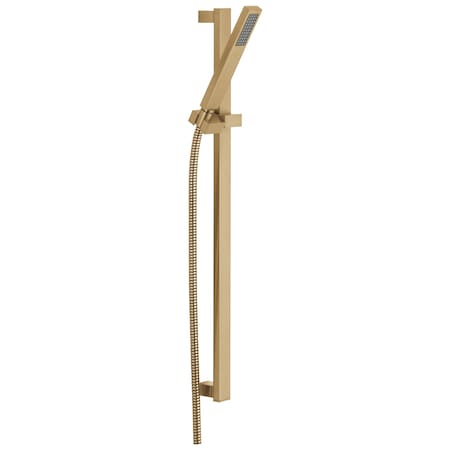 Slide Bar Hand Shower, Champagne Bronze, Wall