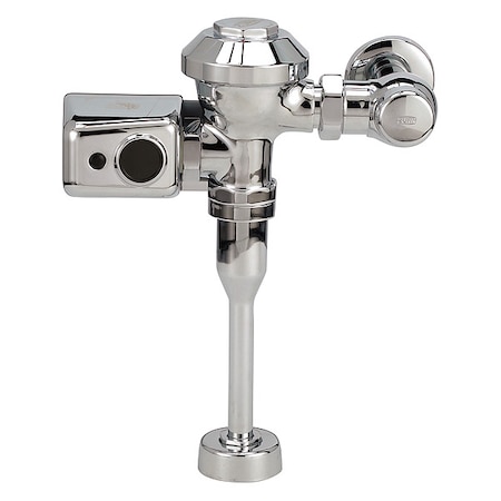 Automatic Flush Valve, 1 gpf gpf, Polished Chrome, 3/4 in, 3/4 in Spud Coupling
