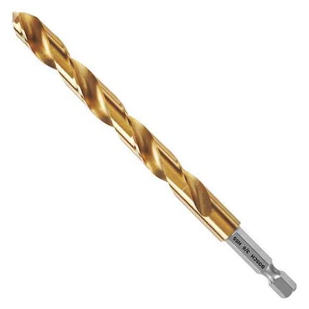 Impact Drill Bit,3/8" Size,5" L