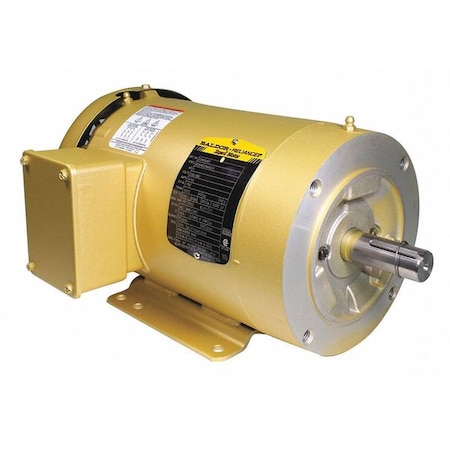 Three-Phase General Purpose Motor, 1 HP, 143TC Frame, 230/460V AC Voltage, 1760 rpm Nameplate RPM