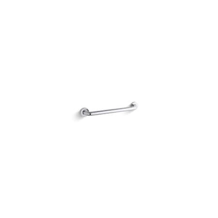 Contemporary Contemporary 18" Grab Bar, 20-13/16" L, Metal
