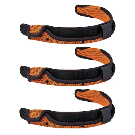 Orange Hard Hat Replacement Sweatba,PK3
