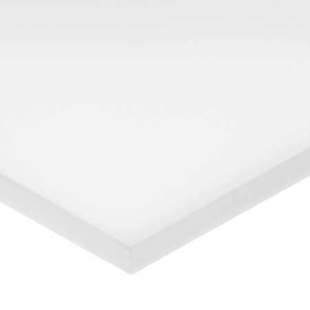 White Acetal Copolymer Plastic Sheet 78" L x 39" W x 1/4" Thick