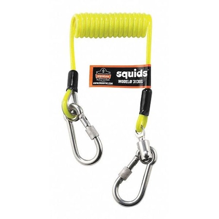 Squids Coiled Lanyard, 48" Length, 2 lb. Weight Capacity