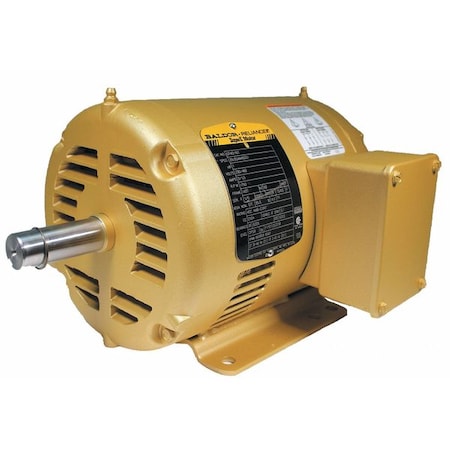 Three-Phase General Purpose Motor, 1 HP, 143T Frame, 208-230/460V AC Voltage, 1760 rpm Nameplate RPM