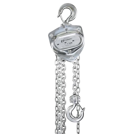 1 Ton Stainless Steel Chain Hoist 20 Ft Lift