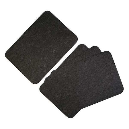 Sink Dryer Mat,Black,Thickness 1/8", PK4