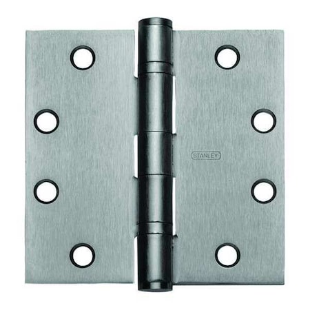 Door and Butt Hinge, Steel, Full Mortise Mounting, 1 1/2 in Leaf W x 4 1/2 in Leaf H